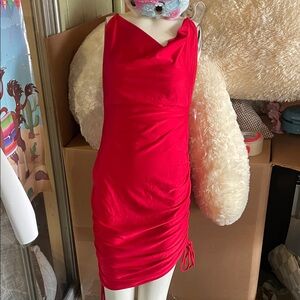 Elegant Red Sleeveless Dress